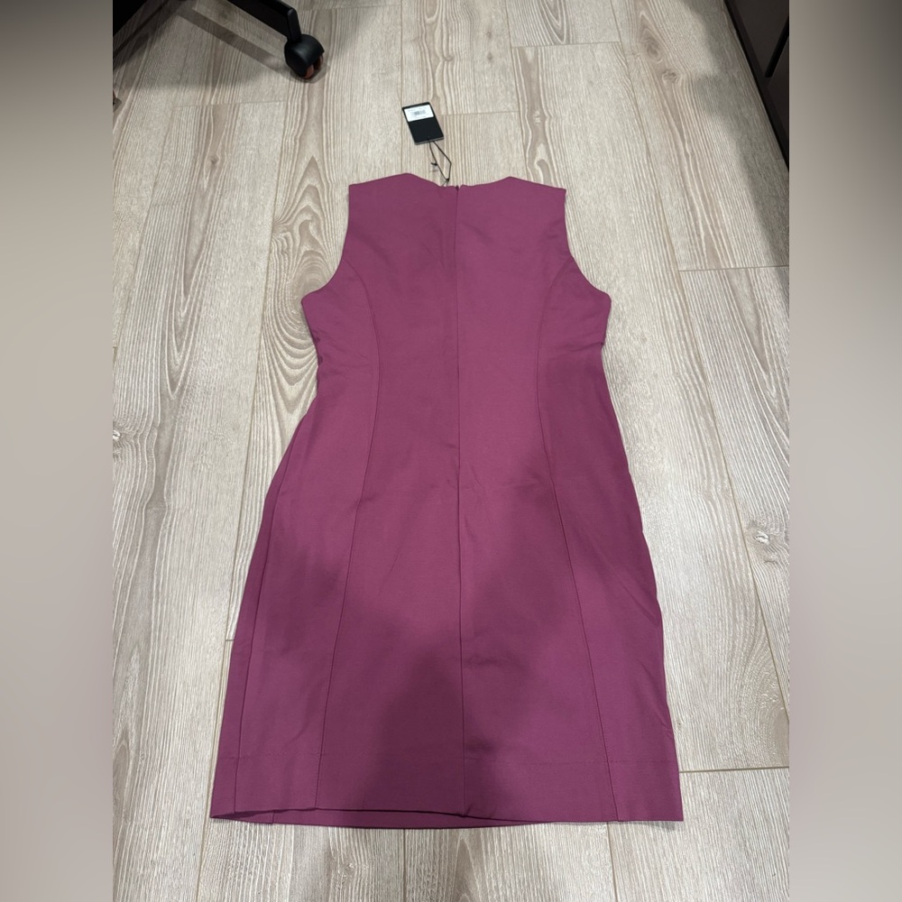 Peach Marin Princess Seam Dress Plum chic lightweight purple brunch versatile - Picture 4 of 5